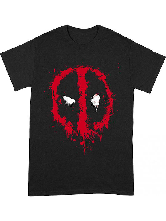 PCMerch Deadpool Splat T-shirt σε Μαύρο χρώμα