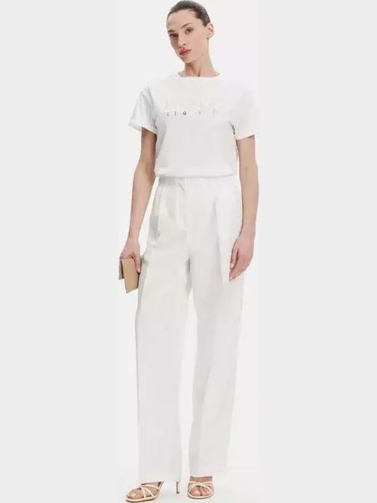 Women's Blouse Short Sleeve White