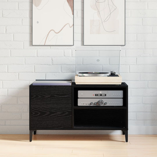 vidaXL Hi-Fi Furniture Black 38x84.5x48cm