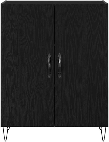 Office Storage Cabinet Wooden Oak 69.5x34x180cm
