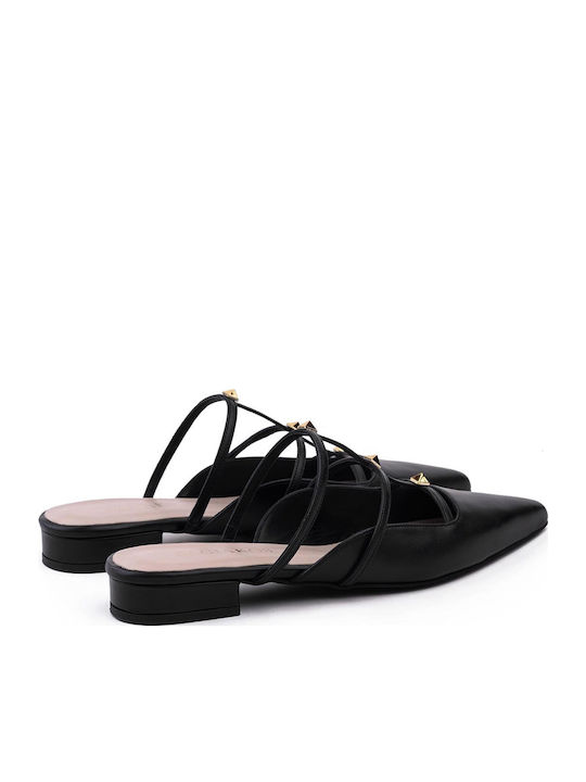 Mules with Heel in Black Color