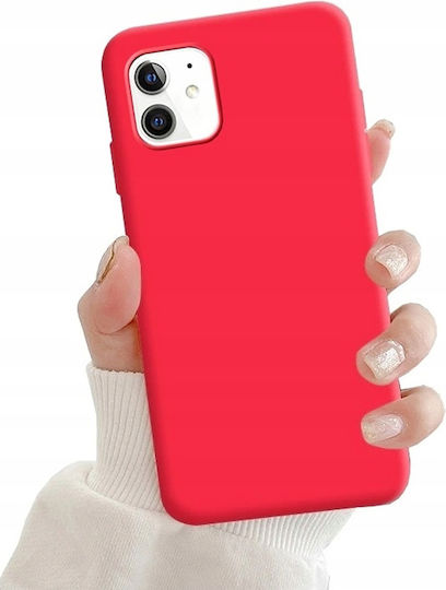 Стилен висококачествен TPU калъф за Apple iPhone 12 Червен