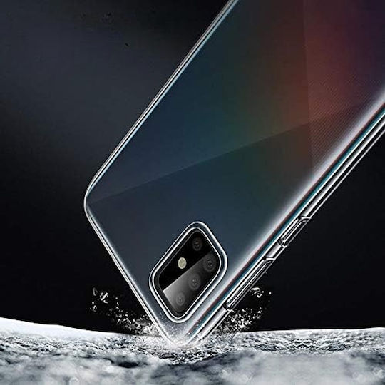 Прозрачен силиконов защитен калъф за Samsung Galaxy A41