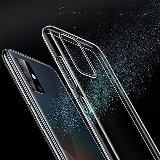 Прозрачен силиконов защитен калъф за Samsung Galaxy A41