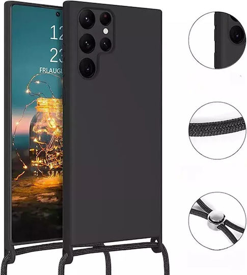 Husă de Protecție Samsung Galaxy S22 Lanț Negru