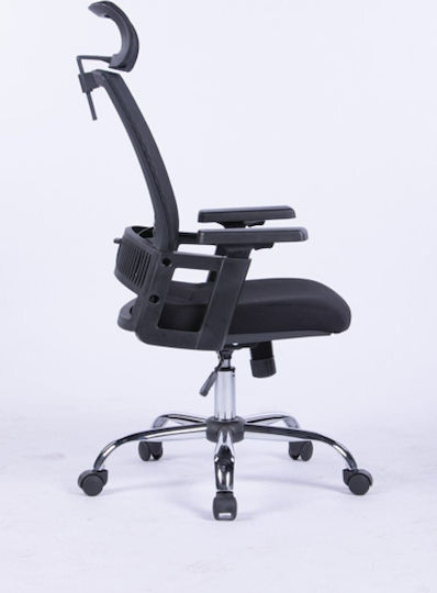 Office Products Mykonos Office Chair with Adjustable Arms Black