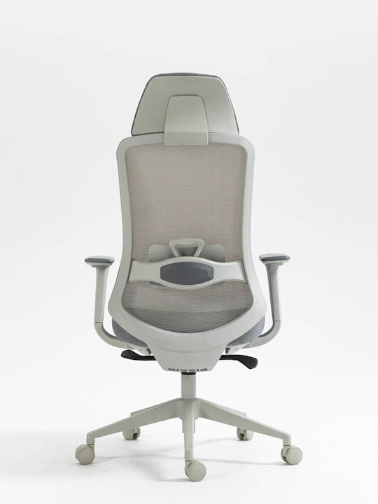 Office Products Siros Καρέκλα Γραφείου με Ρυθμιζόμενα Μπράτσα Gray