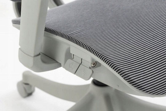 Office Products Skorpios Office Chair with Adjustable Arms Grey