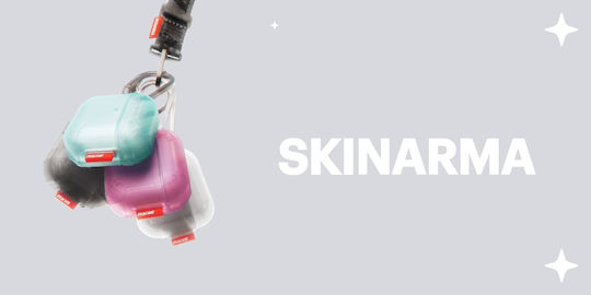 Skinarma Mecha Ce Case Silicone with Hook in Turquoise color for Apple AirPods 4