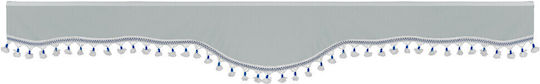 Lampa Truck Curtains Luxury Pro Cabin Silver Blue Set Lampa 8 Pcs L9603.8