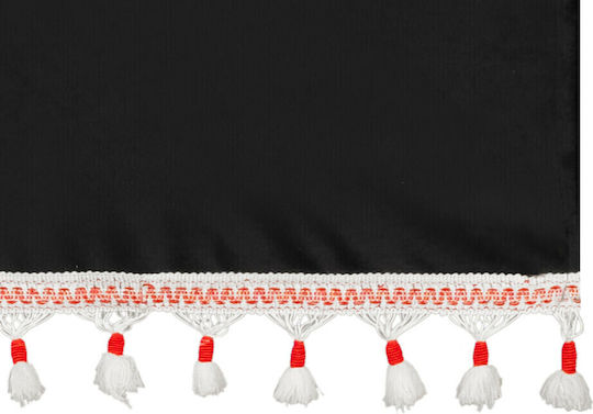 Lampa Truck Curtains Luxury Pro Cabin Black Red Set Lampa 8 Pieces L9604.0