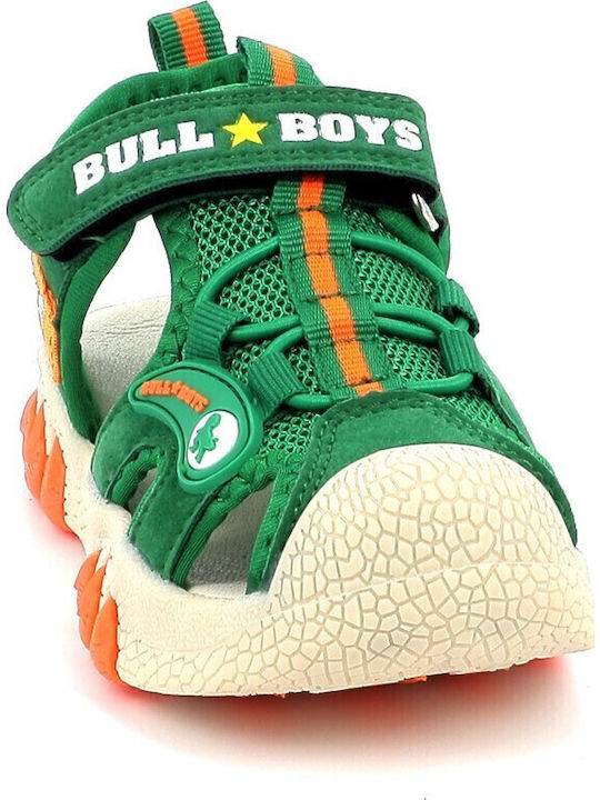Shoe Sandals T-rex with Velcro & Lights Green
