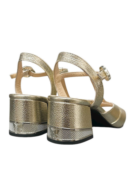Leather Sandals Gold