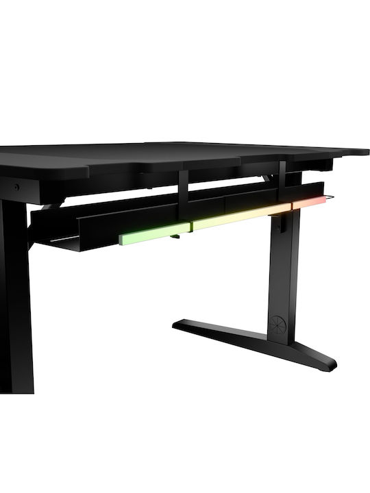 Γραφείο Gaming Holm Modular Ξύλινο Black 120x75x70εκ.