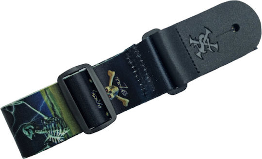 Sx Gsp2msk Moon Skull Guitar Strap