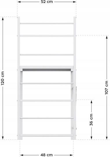 Desk Leader 4.0 Wooden White 119.5x48x120cm