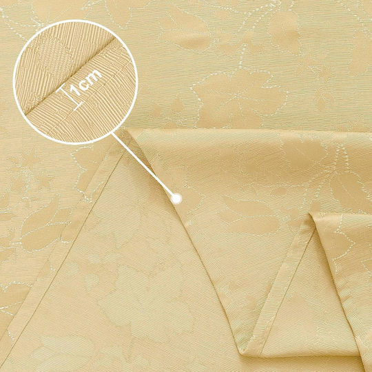 Tablecloth Stain Resistant Washable Waterproof Gold 140x200cm