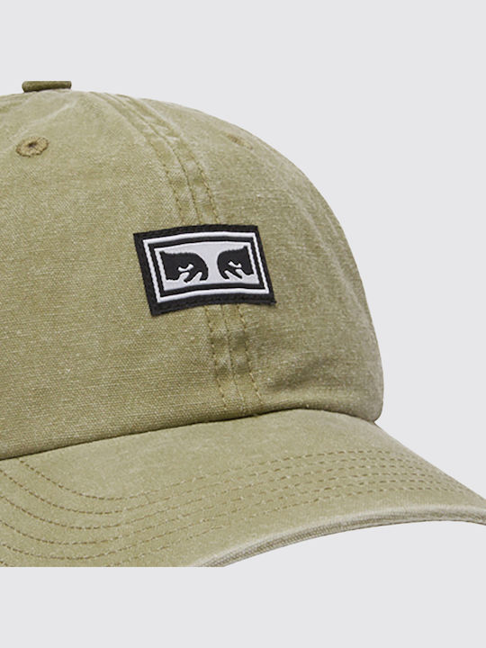 Obey Icon Eyes Pigment 6 Panel Velcro Back 100580391-kha