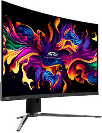 MSI MPG 321CURX QD-OLED QD-OLED HDR Gebogen Spiele-Monitor 31.5" 4K 3840x2160 240Hz mit Reaktionszeit 0.03ms GTG