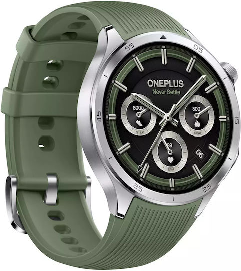 OnePlus Watch 3 Неръждаема стомана 46мм с Пулсомер (Emerald Titanium)