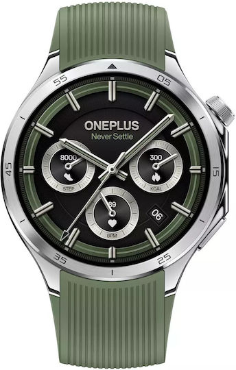OnePlus Watch 3 Неръждаема стомана 46мм с Пулсомер (Emerald Titanium)