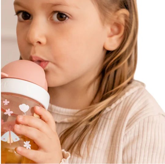 Little Dutch Παιδικό Ποτηράκι Mio Fairy Garden από Πλαστικό Ροζ 300ml