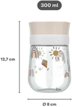 Little Dutch Baby- und Kleinkindbecher Little Farm aus Kunststoff Grünes 300ml