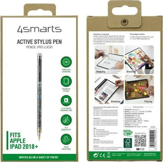 4Smarts Active Pencil Pro Digital Touch Pen für iPad Transparent