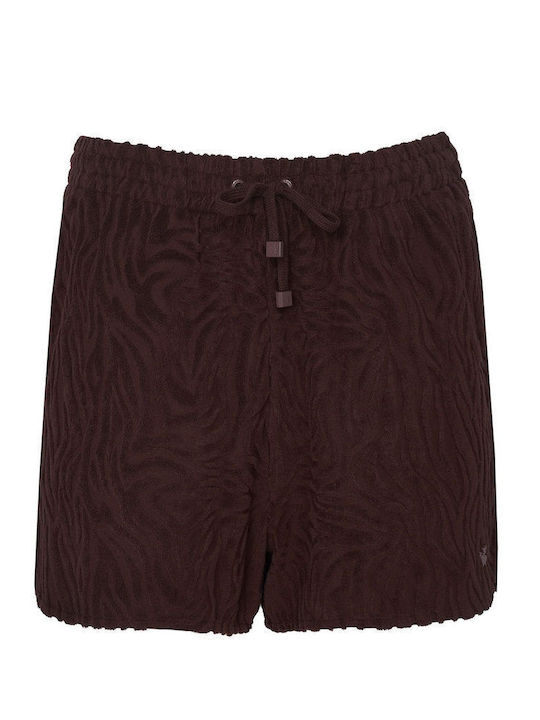 Women's Terry Shorts Brown
