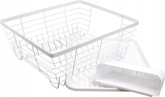 KING Hoff Sink Strainer Inox White 42.5x32x15.5cm