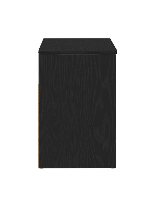 Entry Furniture with Shoe Rack & Bench Black Beech 60x30x45cm