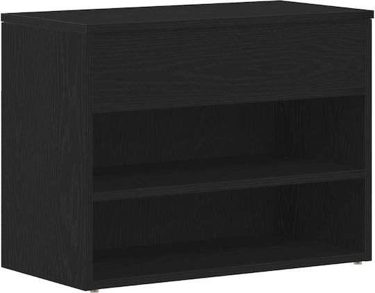 Entry Furniture with Shoe Rack & Bench Black Beech 60x30x45cm