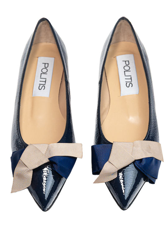 Anatomic Leather Pointy Ballerinas Blue