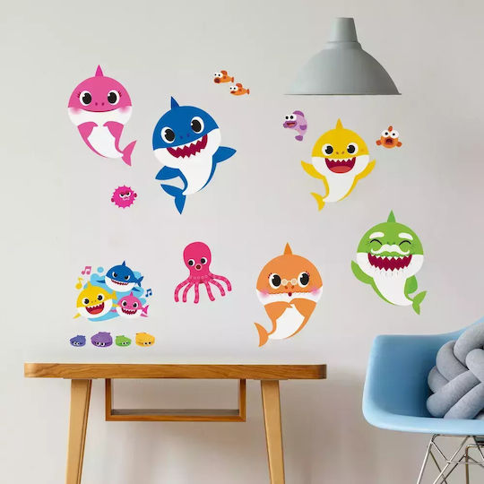 RoomMates Decor Autocolant Decorativ pentru Copii Perete Baby Shark