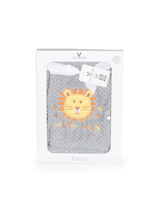 Cangaroo Blanket Nursery Swaddling Blankets Freya Fleece Gray 80x110cm