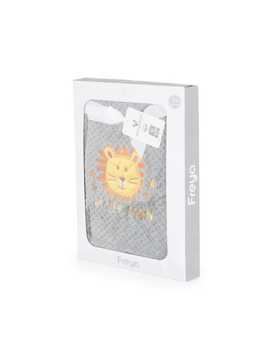 Cangaroo Blanket Nursery Swaddling Blankets Freya Fleece Gray 80x110cm