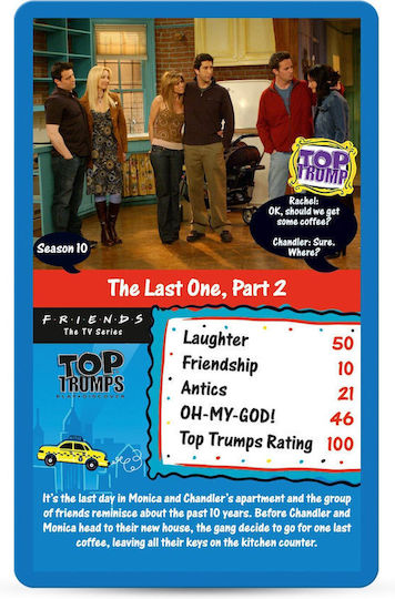 Board Game Top Trumps Friends Tv for 2+ Players 6+ Years Old (EN) Winning Moves