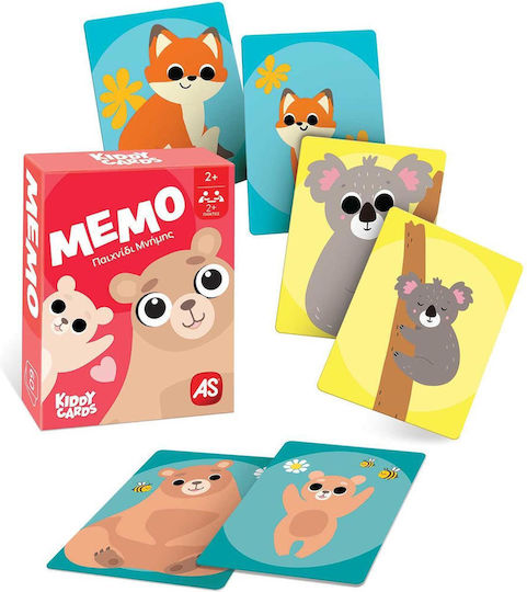 Επιτραπέζιο Παιχνίδι Kiddy Cards - Μέμο για 2+ Παίκτες 2+ Ετών AS