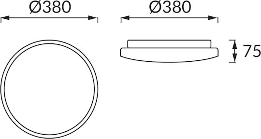 Struhm Πλαφονιέρα 38εκ. LED Struhm Πλαφονιέρα 38εκ. LED