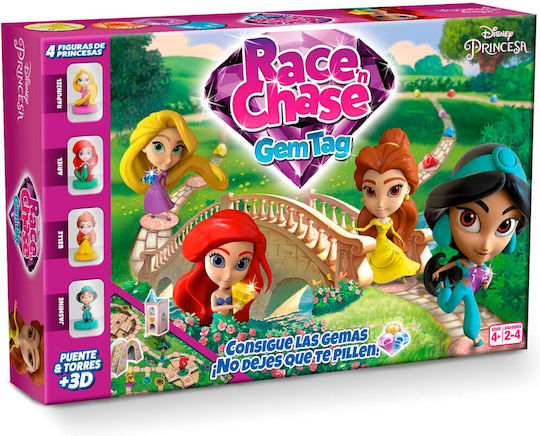 Board Game Disney Princess Race Chase for 2-4 Players 4+ Years Old (ES) Fournier