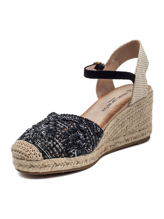 Women's Platform Espadrilles Black
