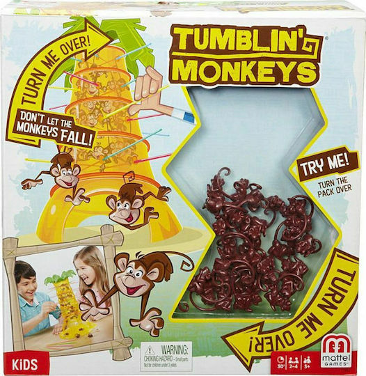 Joc de Societate Tumblin Monkeys pentru 2-4 Jucători 5+ Ani (EN) Mattel