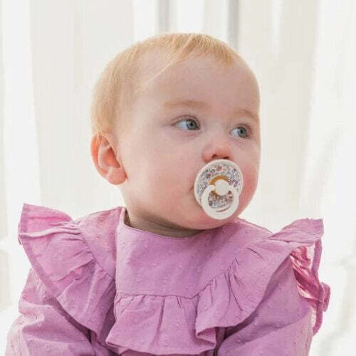 Bibs Liberty Pacifiers Rubber Eloise / Blush for 6-18 months 2pcs