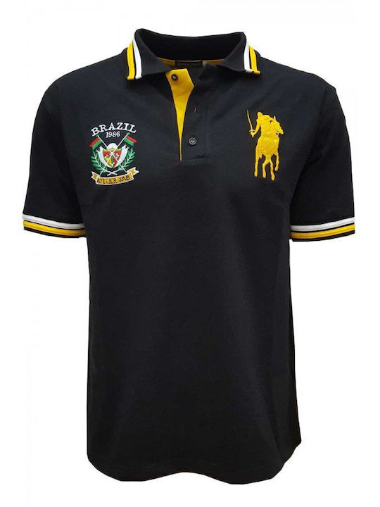 Polo Short Sleeve Blouse Black