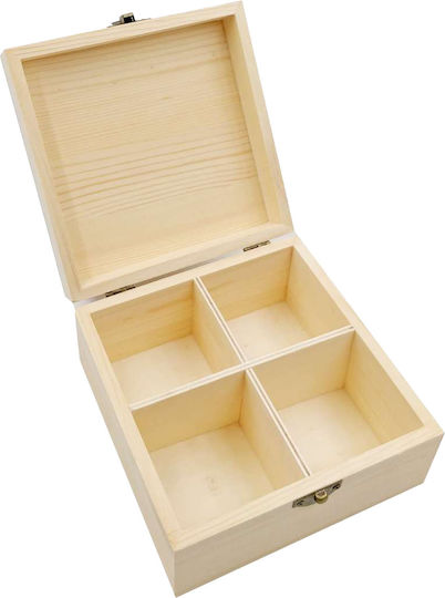 Tpster Hölzernes Aufbewahrungsbox mit Deckel