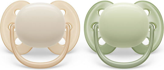 Philips Ultra Soft Pacifiers Silicone Multicolour for 0-6 months 2pcs