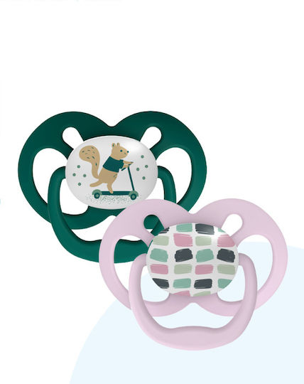 Dr. Brown's Advantage Pacifiers Silicone Purple-Green for 6-18 months 2pcs