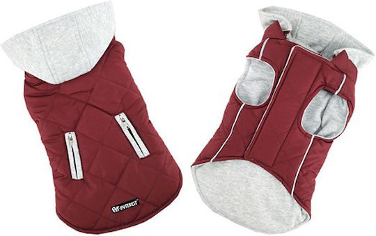 Pet Interest Sportive Jacket Кучешки палта Худи Кафяв Small с дължина на гръбчето 26 см.