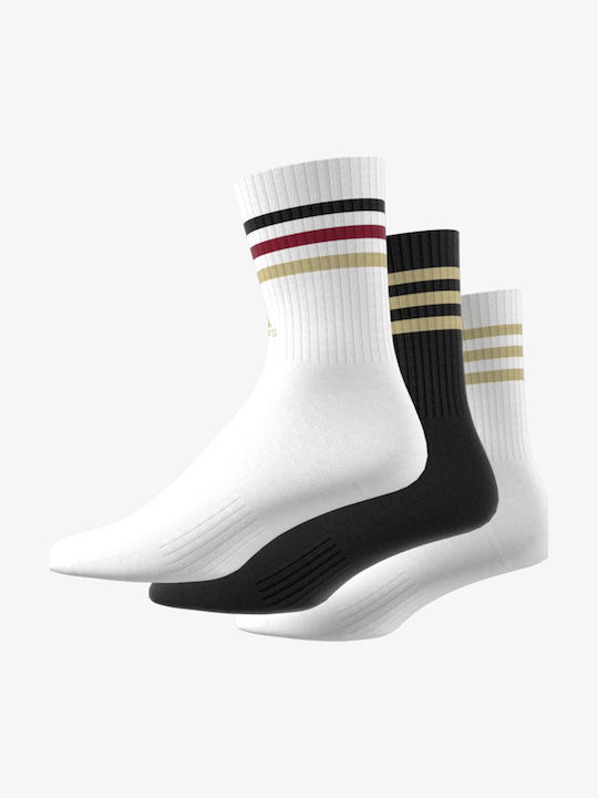 adidas Sportsocken White / Black 3 Paare