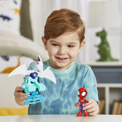 Action-Figur His Amazing Friends Spidey Hero Dino Spider-Man Ghostasaurus and Spidey 10cm.